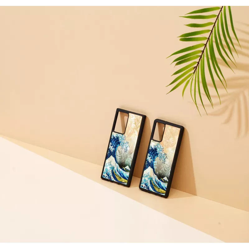 Aizsargtelefona maciņš iKins Samsung Galaxy Note 20 ar Great Wave dizainu