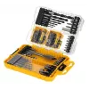 DeWalt komplekts ar 100 Pozi skrūvēm — stiprinājumu komplekts, dažādi izmēri kokam un metālam