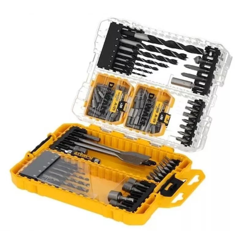 DeWalt komplekts ar 100 Pozi skrūvēm — stiprinājumu komplekts, dažādi izmēri kokam un metālam