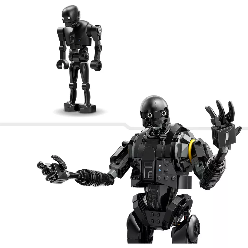 Saliekamā figūra LEGO Star Wars drošības droida K-2SO 75434 — 845 detaļas, 410 mm augstums, vecums 10+