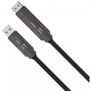 USB4 HDMI kabelis 4smarts ComboCord 240W 1,5 m – USB4 uz HDMI, 240W strāvas piegāde, 1,5 m garums