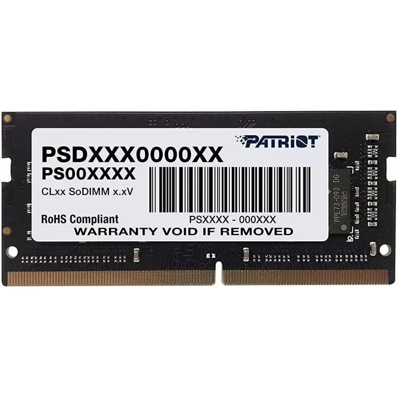 Klēpjdatora atmiņas modulis PATRIOT PSD48G213381S 8 GB DDR4 2133 MHz 260-pin SO-DIMM 1.2V