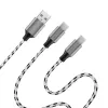 LogiLink CU0202 USB kabelis USB 2.0 1,2 m USB A USB C/Micro-USB A pelēks
