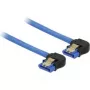 SATA kabelis DeLOCK 85096 0,3 m SATA 7 kontaktu melns zils