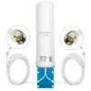 Āra visvirzienu 4G LTE antena QOLTEC 57044, 5 dBi, 600–2700 MHz, 50 W, 50 Ω, balta vara korpuss