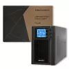 Qoltec 53042 nepārtrauktās barošanas avots (UPS) Dubultās pārveidošanas (Online) 1 kVA 800 W 2 maiņstrāvas kontaktligzdas