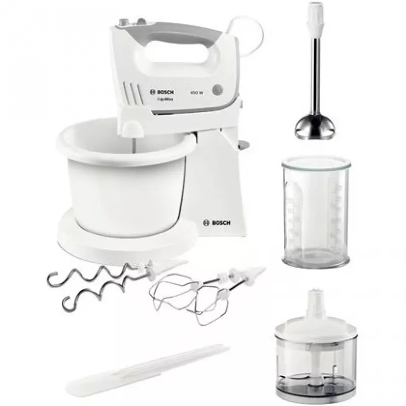 Bosch MFQ36490 ErgoMixx rokas miksera komplekts 450 W balts/pelēks