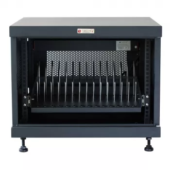 Statīva plaukts TECHLY 367652 kabeļu organizators ar 3M līmējošu stiprinājumu, tērauds, 550×550×410 mm, melns
