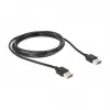 USB kabelis DeLOCK 1m USB 2.0 A Melns