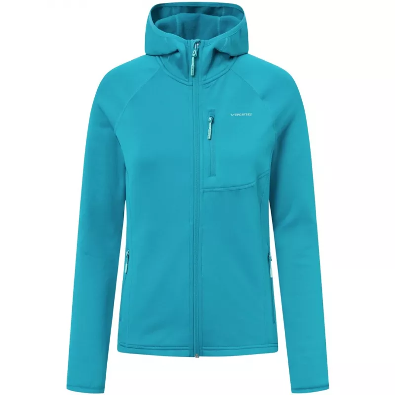Hoodie Viking Jukon Lady S, sieviešu starpslāņa kapuce, zāles zaļa, Polartec, S izmērs