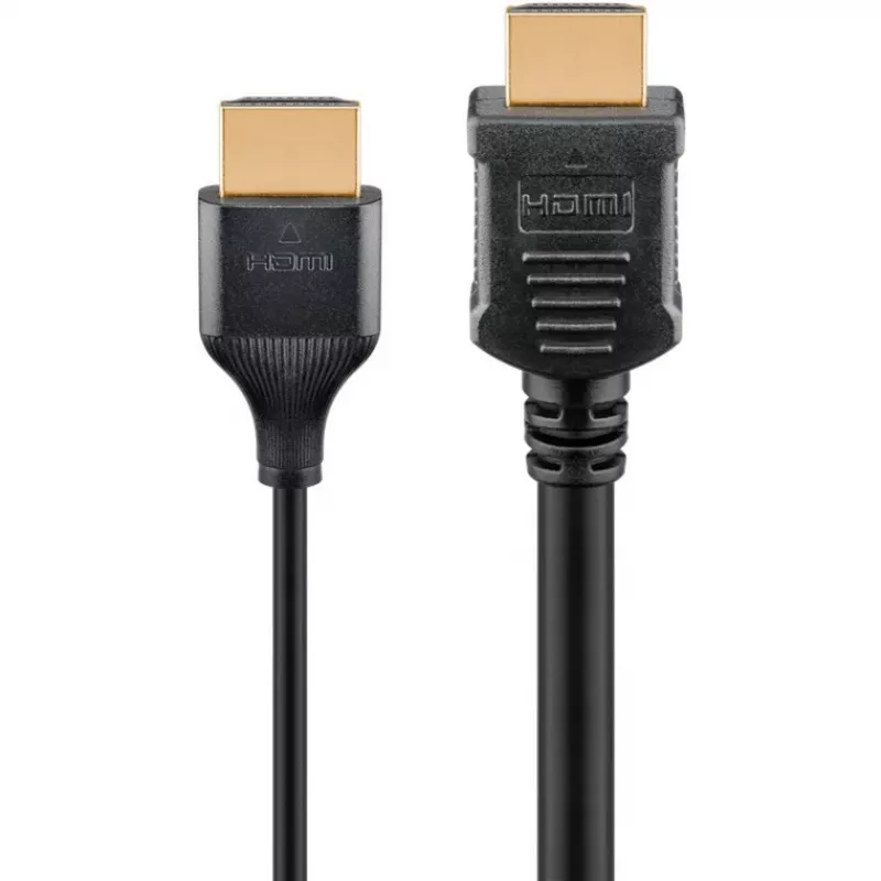 Goobay HDMI kabelis 5 m A tipa vīrišķais – A tipa vīrišķais 18 Gbit/s melns