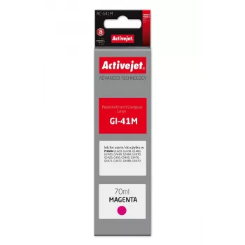 Tintes pudele ActiveJet AC-G41M Canon printeriem, saderīgs aizstājējs Canon GI-41M, 70 ml, violeta