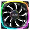 MONTECH RX140 PWM 140mm ARGB reverso lāpstiņu korpusa ventilators - Melns