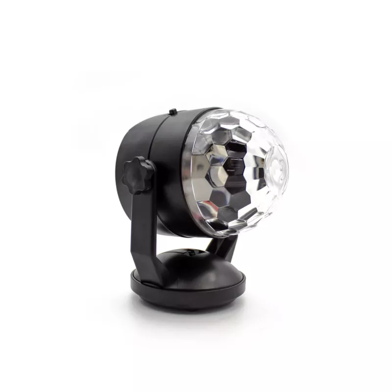 LED disko bumbas gaisma DENVER LDB-319 — kompakta LED ballīšu gaisma, modelis 117220200040