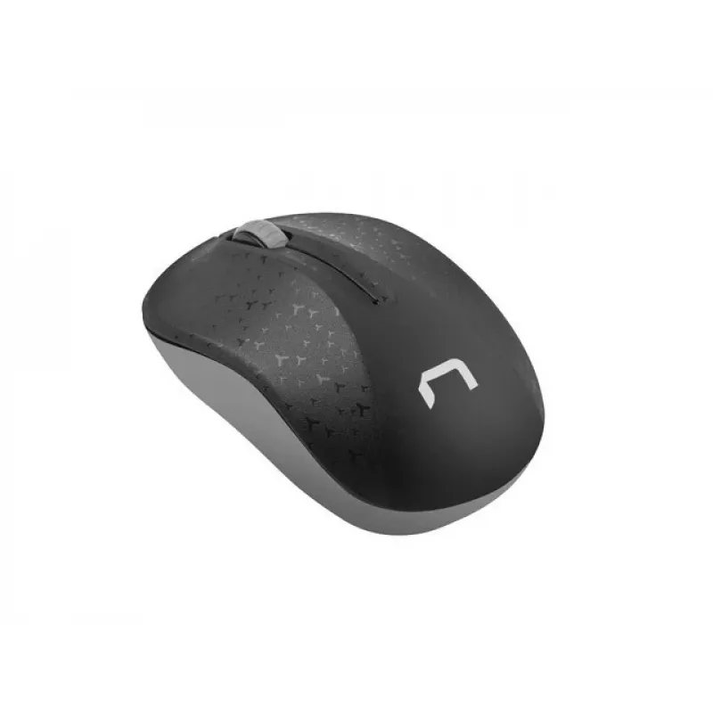 Bezvadu optiskā biroja pele NATEC Toucan Office RF — abpusēja, 1600 DPI, 3 pogas, ritenītis, pelēka/melna