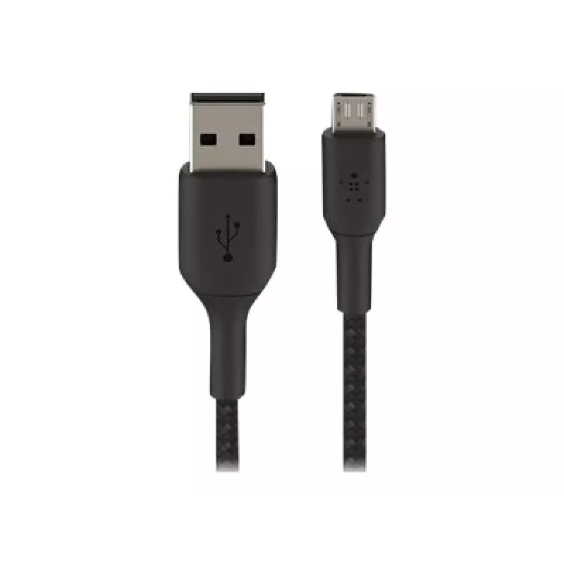 USB kabelis Belkin CAB007bt1MBK 1m USB A Micro-USB A Melns