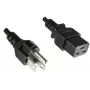 Microconnect PE110518 strāvas kabelis melns 1,8 m C19 savienotājs