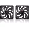 Noctua NF-A14x25 G2 PWM Sx2-PP chromax.Melns 140mm dubultā ventilatora komplekts