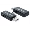 Karšu lasītājs DeLOCK 91731 USB 2.0 Melns