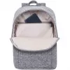 RIVACASE Anvik 15.6 inch klēpjdatora mugursoma, 15 L, pelēka, ūdensnecaurlaidīgs audums, kabatas 10.5 inch planšetei, viedtālrunim, dokumentiem, aksesuāriem, pudelei