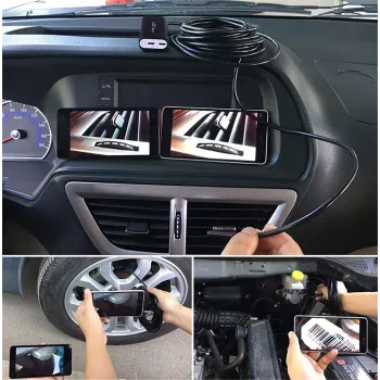 WiFi endoskops MEDIA-TECH MT4099, 8 mm zonde, 5 m kabelis, IP67, 1280×720@30fps, 70° skatīšanās leņķis, 800 mAh baterija