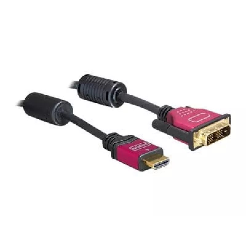 HDMI - DVI kabelis DeLOCK 84343 3,0 m vīrišķais / vīrišķais