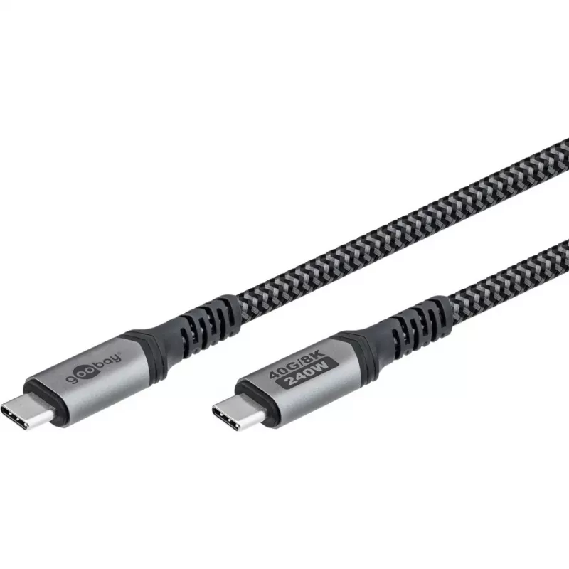 Goobay 74213 USB kabelis, melns