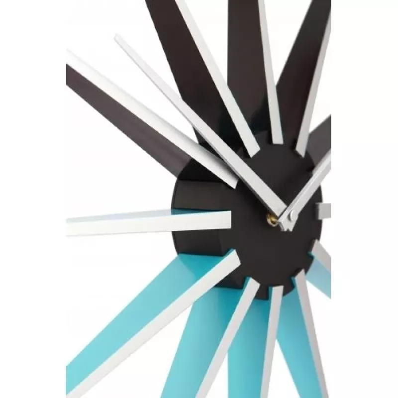 NeXtime klok 3051bl Nova, Ø50 cm, sienas, melns/zils