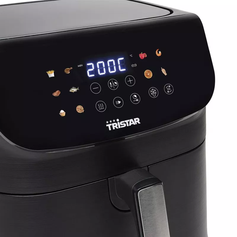 Karstā gaisa fritieris Tristar FR-9073 — Viens 9 L, 1800 W, skārienjutīgs LED, melns, min 30 °C