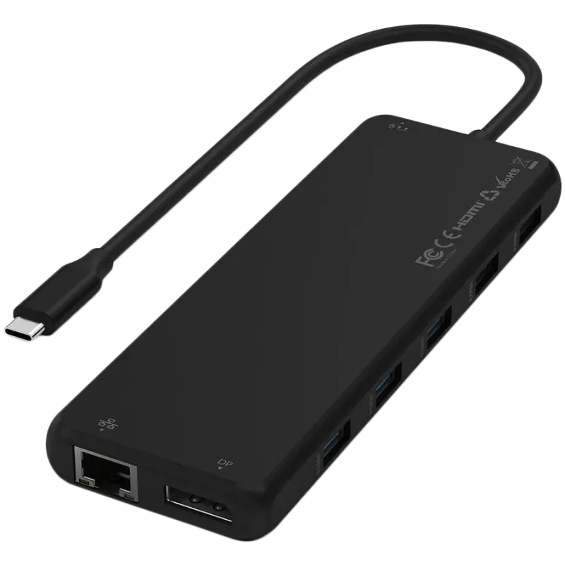 Daudzportu USB-C adapteris Satechi ST-P3D13K 13-in-1 ar trīskāršā displeja atbalstu