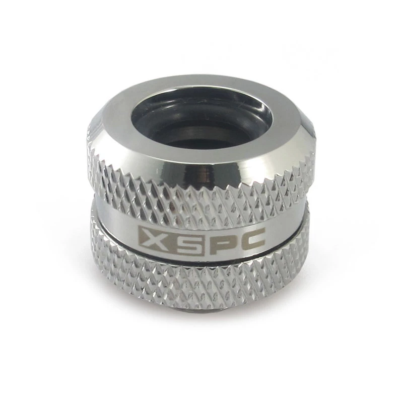 XSPC savienotājs G1/4 uz 14 mm cietajai caurulei, hromēts - 8 gab.