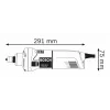 Bosch 0 601 220 000 matricas/taisnā slīpmašīna 28000 RPM 650 W
