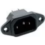 MPE-Garry C14 Net Entree Male ar skrūvju spailēm 65 º APP CHASSIS MA 10A KB (42 R01-4122)