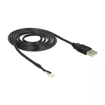 USB kabelis DeLOCK 1,5 m USB2.0-A/5p melns