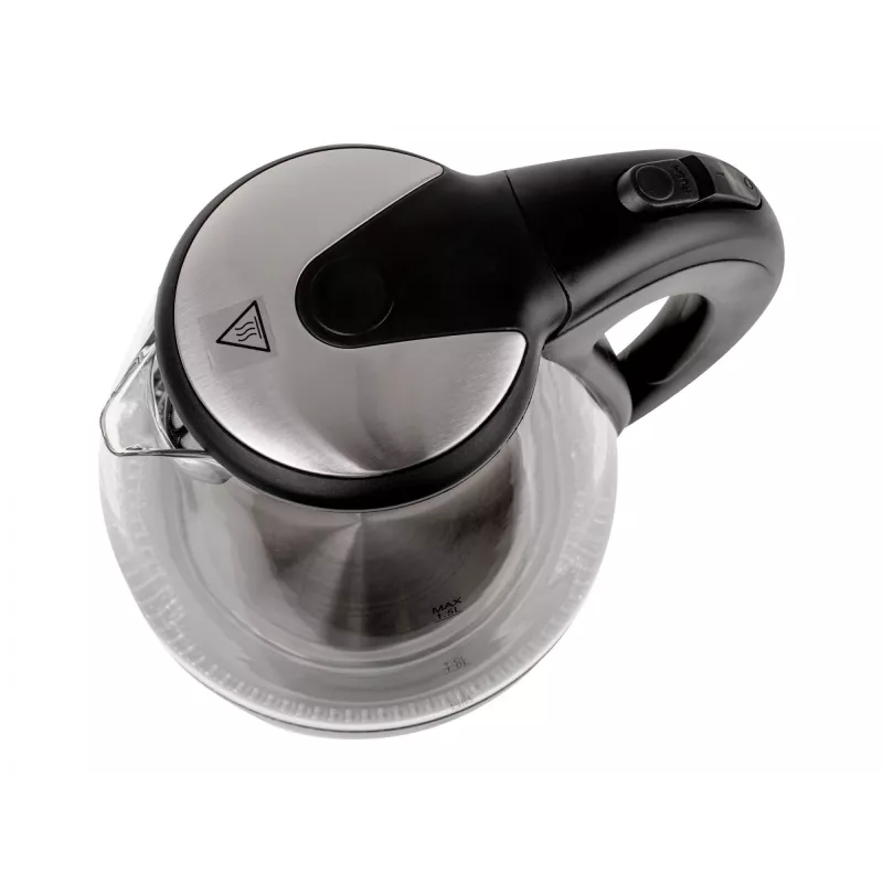 Tējkanna | Adler | Tējkanna | AD 1224 | Standarta | 2000 W | 1,5 L | Stikls | 360° grozāma pamatne | Melna