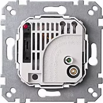Rotary switch Merten 536302, metallic and balta finish, 230 V AC, 10 A, IP20