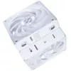 120mm Lian Li UNI FAN 12CL1W3W balts bezvadu korpusa ventilators — 120mm, saderīgs ar PWM centrmezglu, modulārs