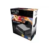 Adler AD 3036 vafeļu gludeklis 4 vafelēm Melns, Pelēks 1500 W