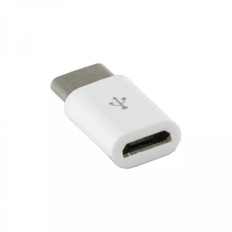 Sbox AD.USB-C W Micro USB 2.0 F. -> TYPE C M. Balts