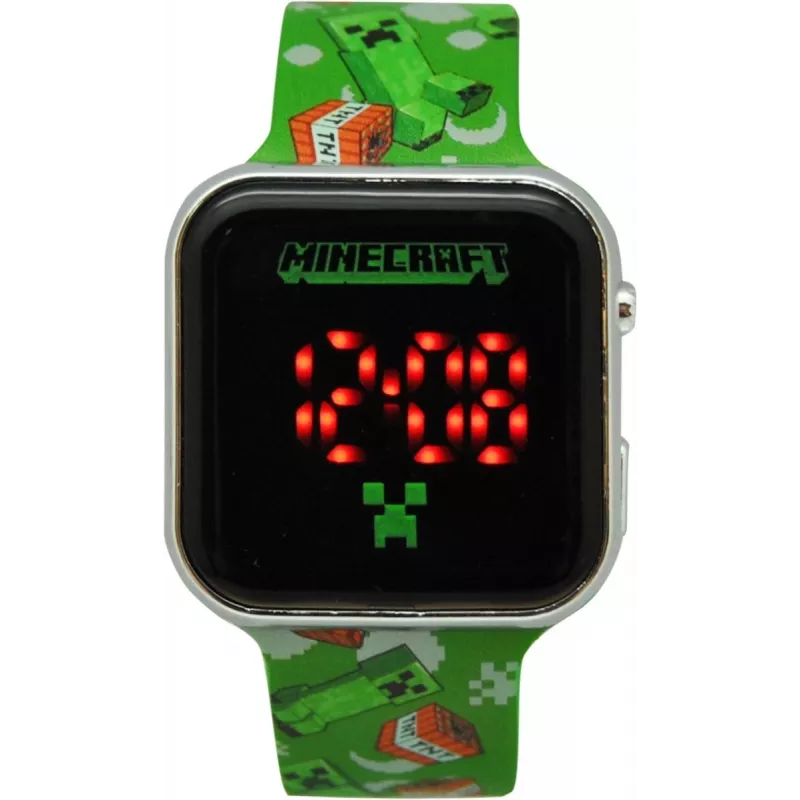 Bērnu digitālais rokas pulkstenis Euroswan Minecraft LED modelis 065786