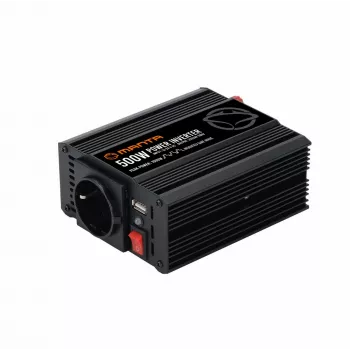 Jaudas pārveidotājs MANTA MPI500M 500W pastāvīgā / 1000W maksimālā līdzstrāva uz maiņstrāvu