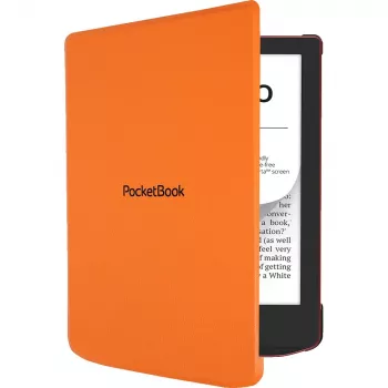 Folio case for 6 inch e‑book reader PocketBook Shell — oranža, 112×160×12.5 mm, 0.0765 kg