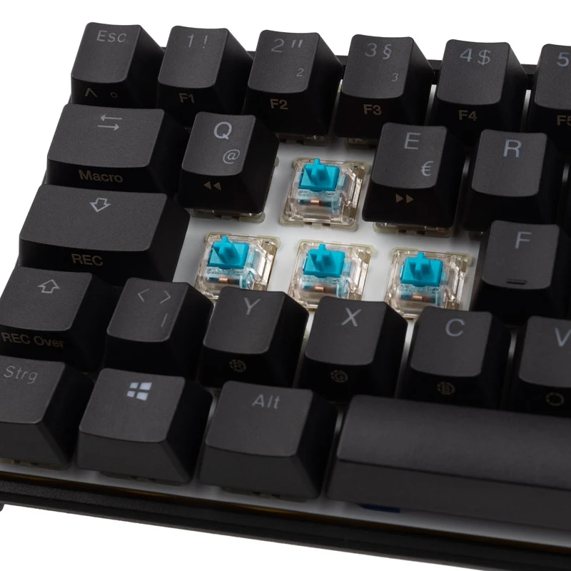 Ducky Mecha Pro SF tastatūra, Spēļu, USB, Vācu, Melna