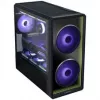 Lian Li LANCOOL 217 INF PC korpusa komplekts + 3x UNI FAN SL-INF 120 Reverse Blade ventilators - melns