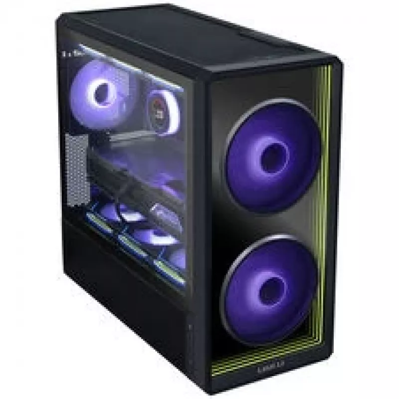 Lian Li LANCOOL 217 INF PC korpusa komplekts + 3x UNI FAN SL-INF 120 Reverse Blade ventilators - melns