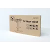 Stāvošs TV statīvs GEMBIRD TVS-86ST-01 43–86 collu televizoriem, melns, rūdīta stikla pamatne, VESA 100x100–600x400, maks. 60 kg