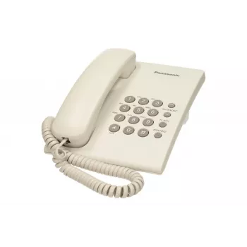 Panasonic KX-TS500PDW vadu tālrunis, piestiprināms pie sienas, toņu/impulsu numura sastādīšana, balts