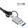 USB-A/-C uz 2,5G Ethernet adapteris, pelēks