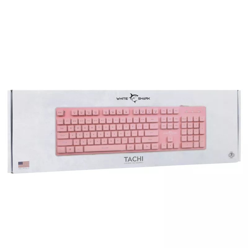 Spēļu pele White Shark Tachi GK-003441, ergonomisks dizains, RGB apgaismojums, vadu savienojums