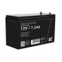 UPS akumulators zaļa Cell AGM05 — 12 V 7.2 Ah hermētisks svina-skābes (VRLA) akumulators, 95 mm A, 151×65 mm, 2.15 kg